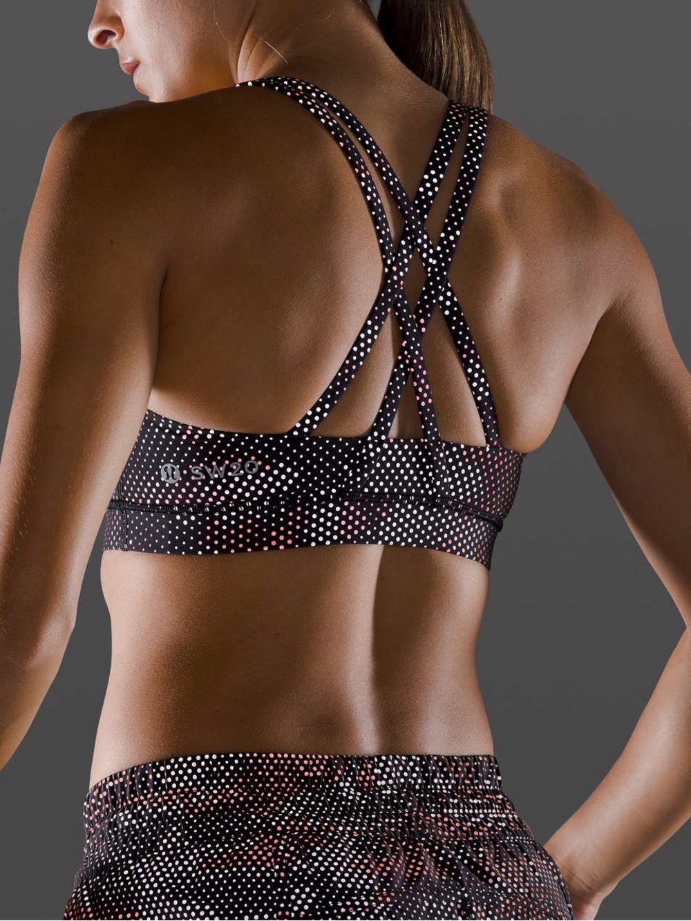 lululemon | NWT Energy Bra Reflective *SeaWheeze High Tempo Camo Orange Multi 8